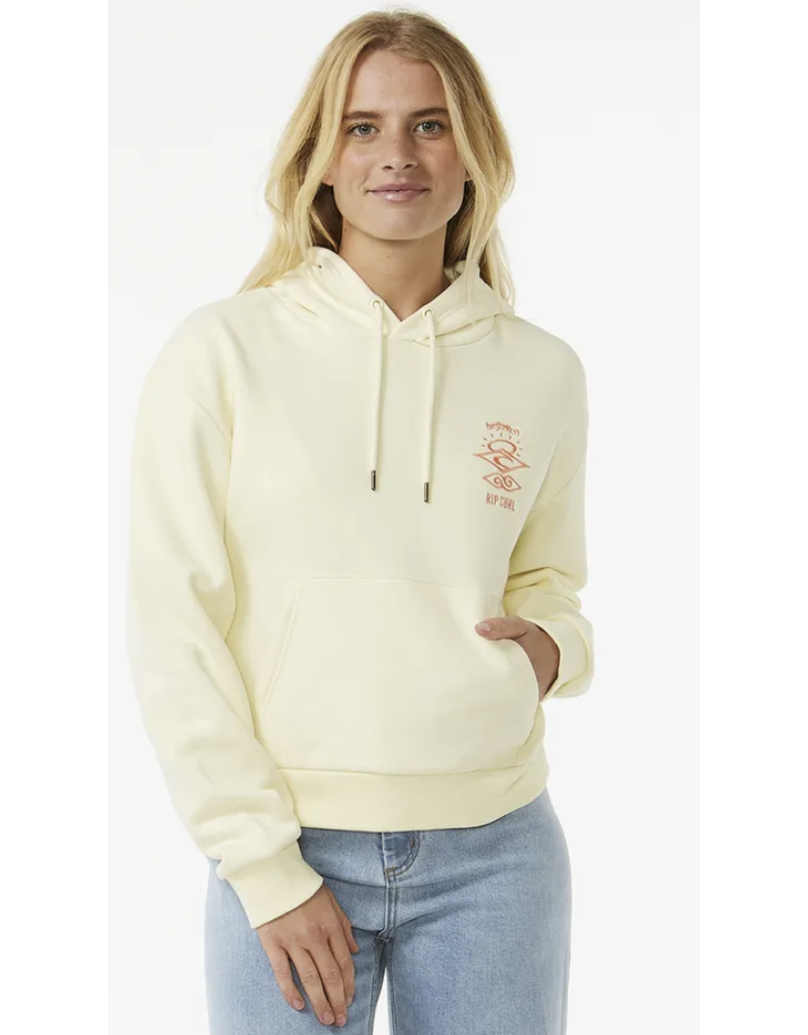 Rip Curl Rip Curl The Search Icoon Relaxed Hooded Sweater Lemon