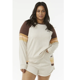 Rip Curl Rip Curl Surf Revival Raglan Crew Fleece Oatmeal