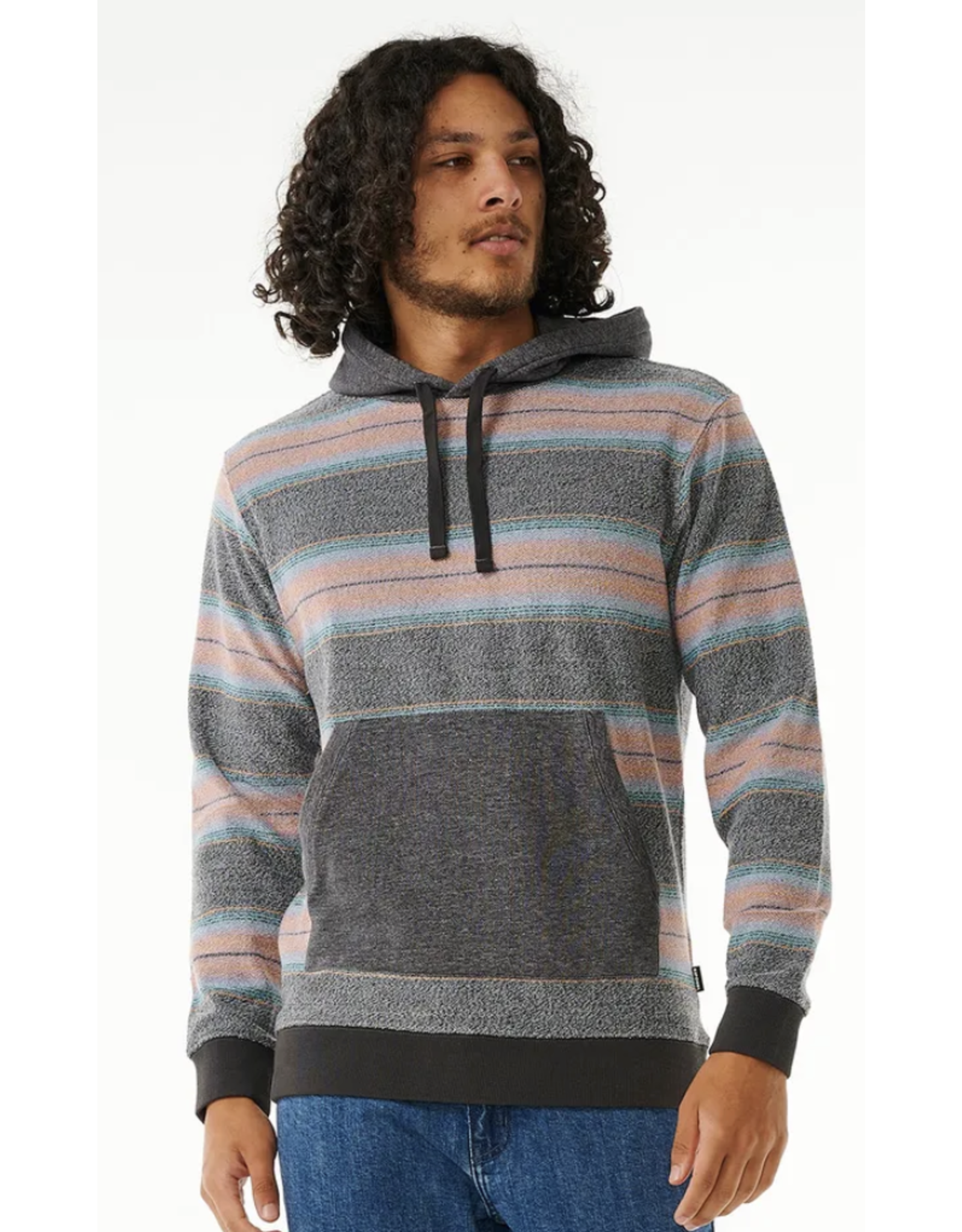 Rip Curl Rip Curl Surf Revival Line Up Hooded Sweater Washed Black