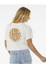 Rip Curl Rip Curl Wettie Icon Crop T-shirt Bone