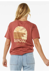 Rip Curl Rip Curl Line Up Relaxed T-shirt Maroon
