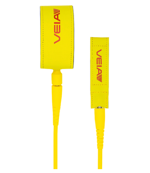 VEIA JJF Pro 5'0"  Comp Leash Yellow/Red