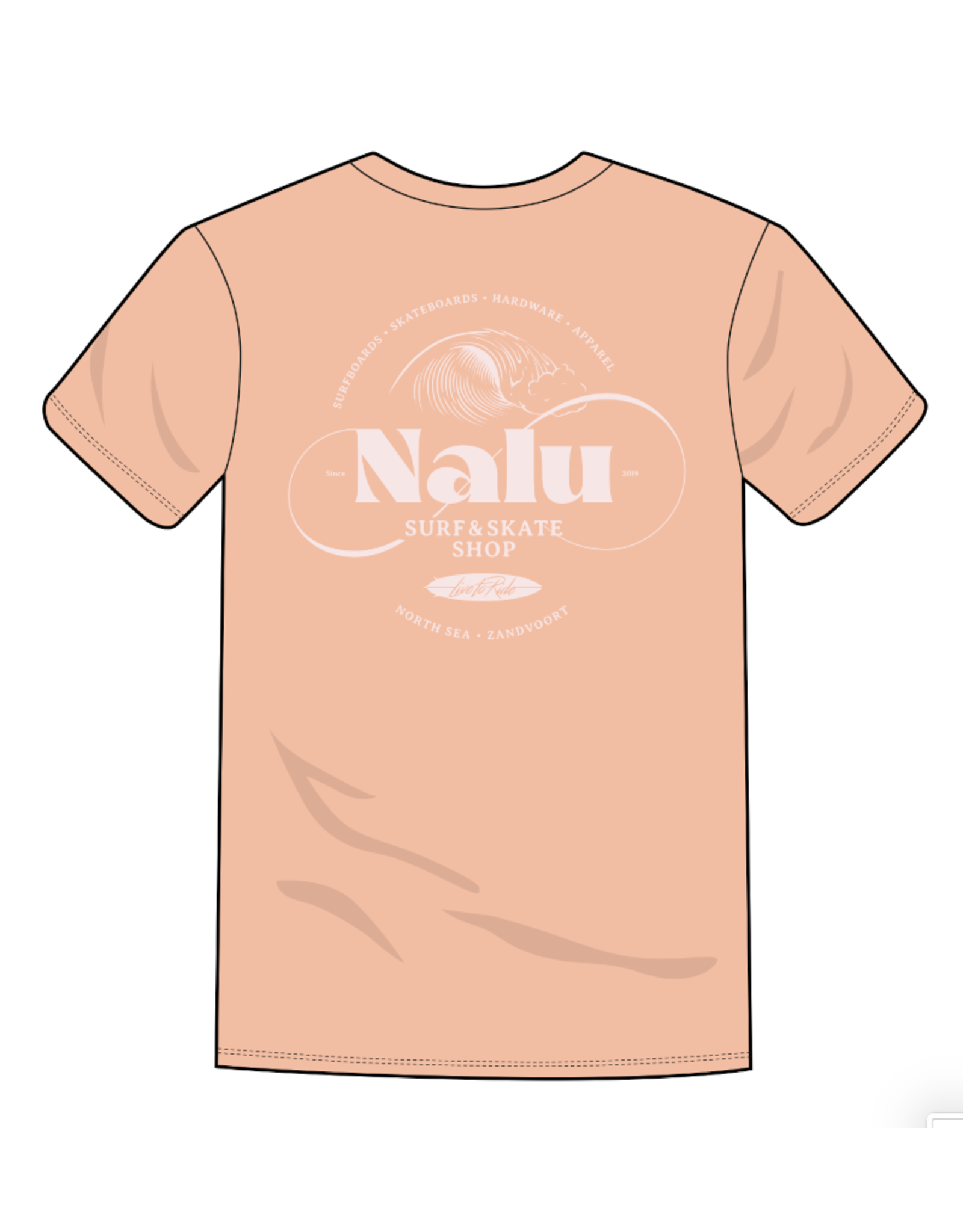 Nalu Nalu Shop T-shirt Fraiche Peche