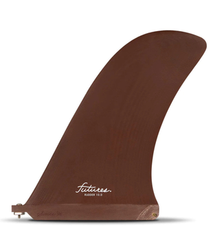 Futures 10" Rudder Fiberglass Burgundy