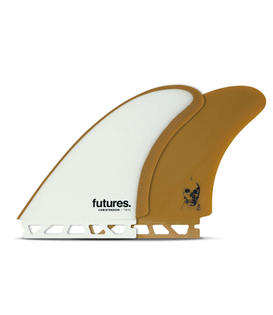 Futures Twin Fin CHRISTENSON Fiberglass Brown