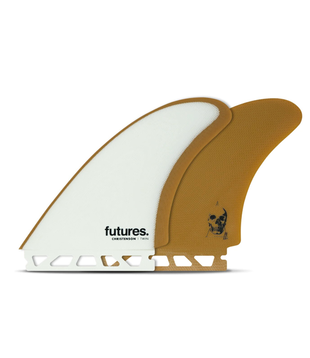 Futures Twin Fin CHRISTENSON Fiberglass Brown