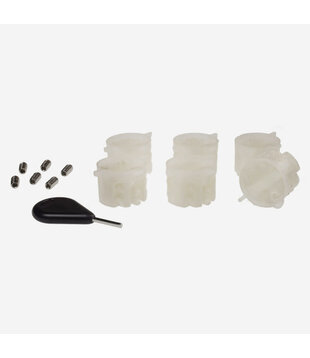 FCS 1  6x compatible NATURAL color fins plugs set for thruster