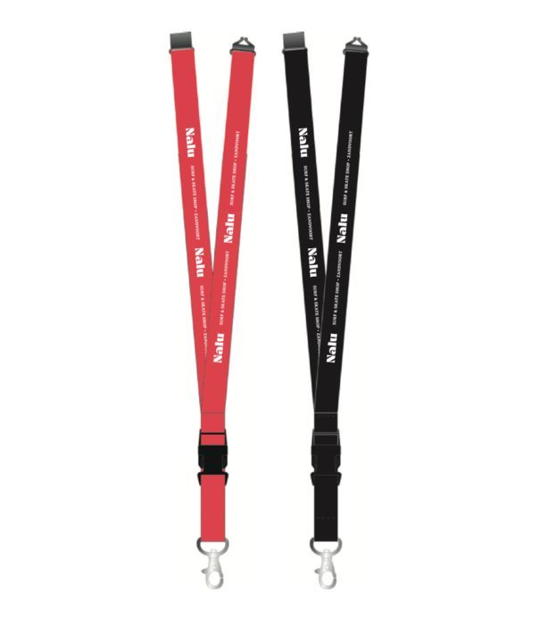 Nalu Nalu Keycord Surf Skate Shop Zandvoort Black / Red