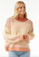 Rip Curl Rip Curl Soleil Rib Knit Crew Burnt Red