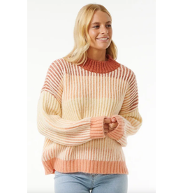 Rip Curl Rip Curl Soleil Rib Knit Crew Burnt Red