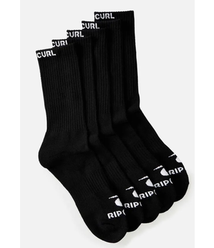 Rip Curl Crew Sock 5 Pack Black