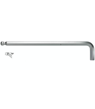 Inbussleutel kogel- haaks lang