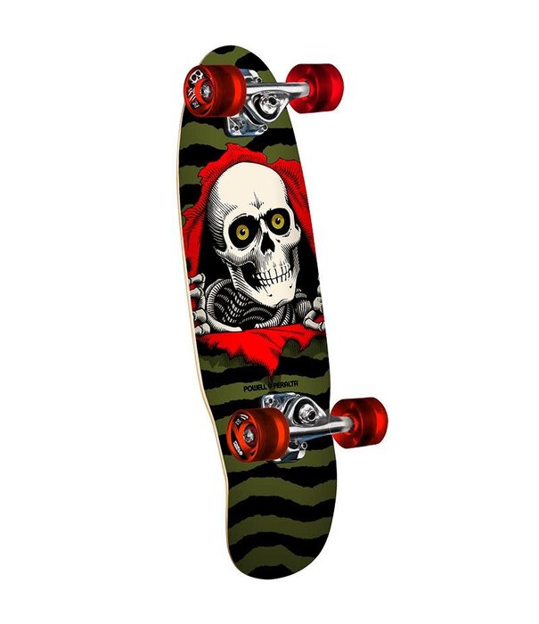 Powell Peralta Skateboard Powell Peralta 7.5 MICRO Mini Ripper 59mm 80a Wheels Comp Cruiser Olive