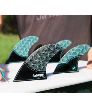 Futures Medium Quad RASTA Honeycomb Black / Teal