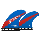 Futures Quad Medium Stretch ST-1 RTM Hex Blue / Red