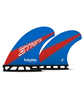 Futures Quad Medium Stretch ST-1 RTM Hex Blue / Red