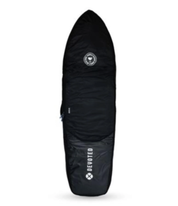 Devoted Devoted fish 10mm double boardbag  (1-2 boards) black