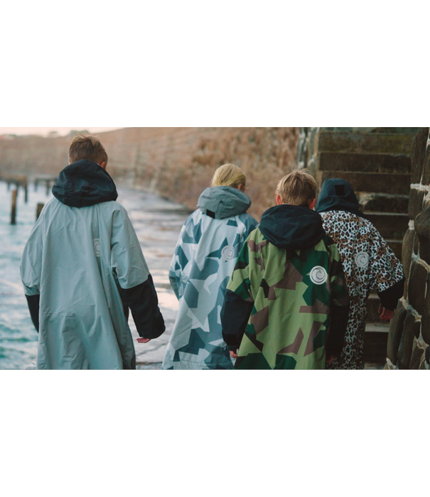 White Water White Water Poncho Hardshell Grey Lining Kids