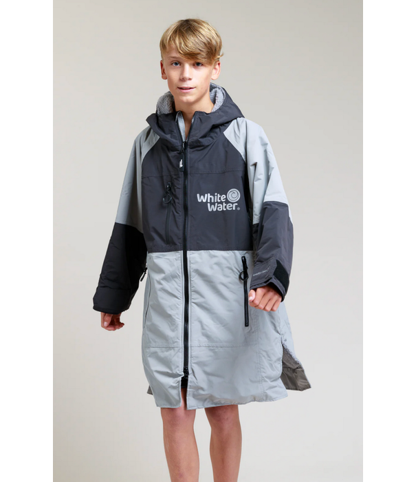 White Water White Water Poncho Hardshell Grey Lining Kids