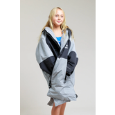 White Water Poncho Hardshell Grey Lining Kids