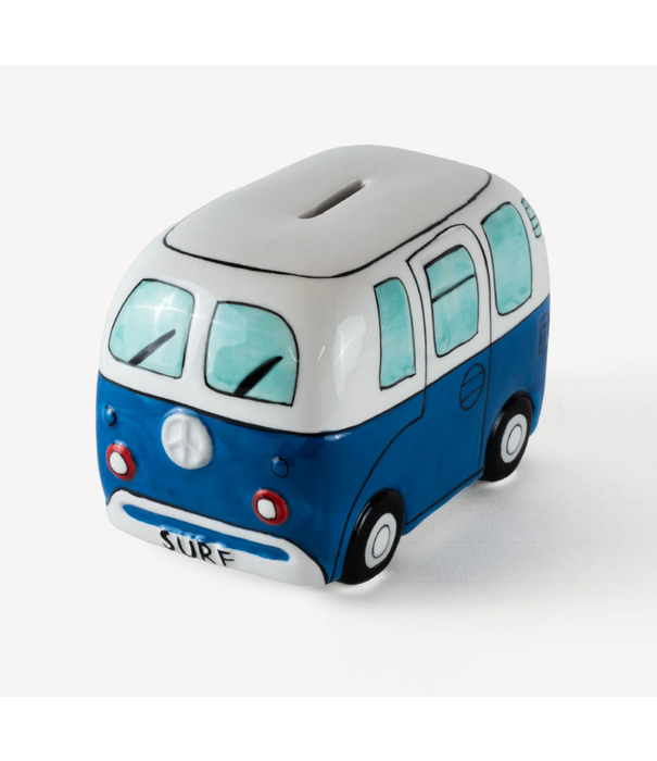 Devoted Devoted Surf Van Piggy Bank Blue