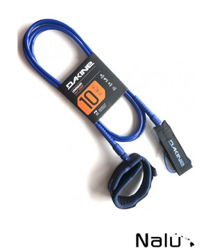 Dakine 10" 1/4" Longboard Knee Calf Leash Deep Blue