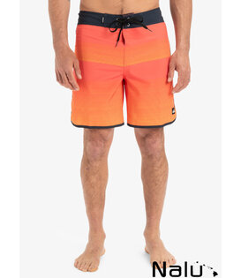 Quiksilver Surfsilk Scallop 18" Boardshort Fiery Coral Tijuana