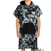 FCS Towel Poncho Grey Camo/Black