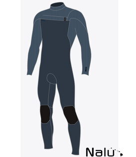 O'Neill Hyperfreak Wind 4/3+ Chest Zip Full Dark Orion