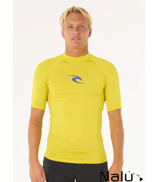 Rip Curl Waves UPF Perf Rash Vest Sulpur