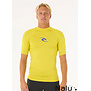 Rip Curl Waves UPF Perf Rash Vest Sulpur