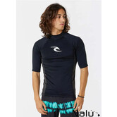 Rip Curl Waves UPF Perf Rash Vest Black