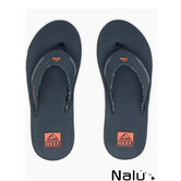 Reef Fanning Navy Orange Tropic