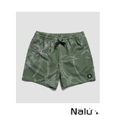Volcom Lido Print Trunks 16" Olive