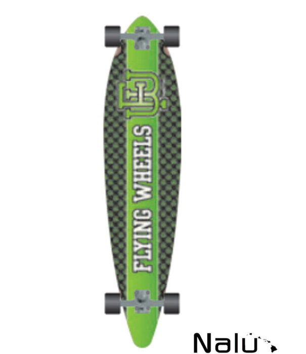 Flying Wheels Flying Wheels 43" Downhill Skateboard  Varsity Lime Downhill Gun Series