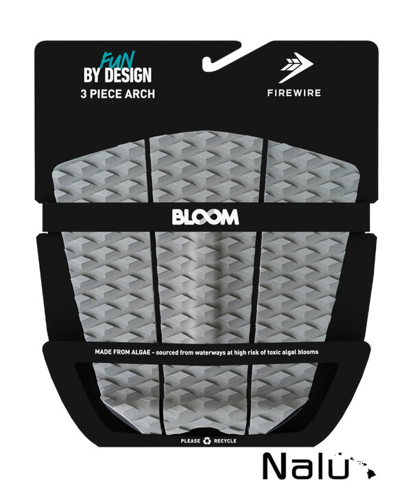 Firewire Surfboards Firewire 3 Piece Arch Traction Pad Charcoal/Black