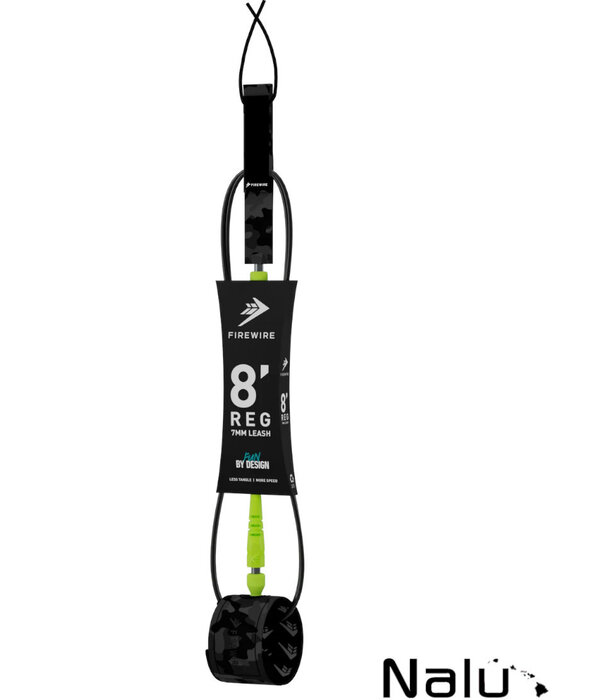 Firewire Surfboards Firewire 8" All Day 7mm Regular Leash Black Camo