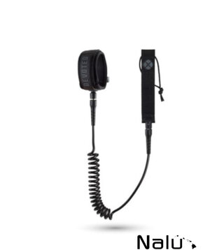 Devoted 6" Core Series Ankle Foil Coil Leash Black