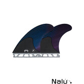 Futures Large Mayhem Lost RTM Hex Blue / Violet Signature Fins