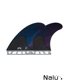 Futures Large Mayhem Lost RTM Hex Blue / Violet Signature Fins