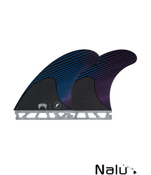 Futures Large Mayhem Lost RTM Hex Blue / Violet Signature Fins