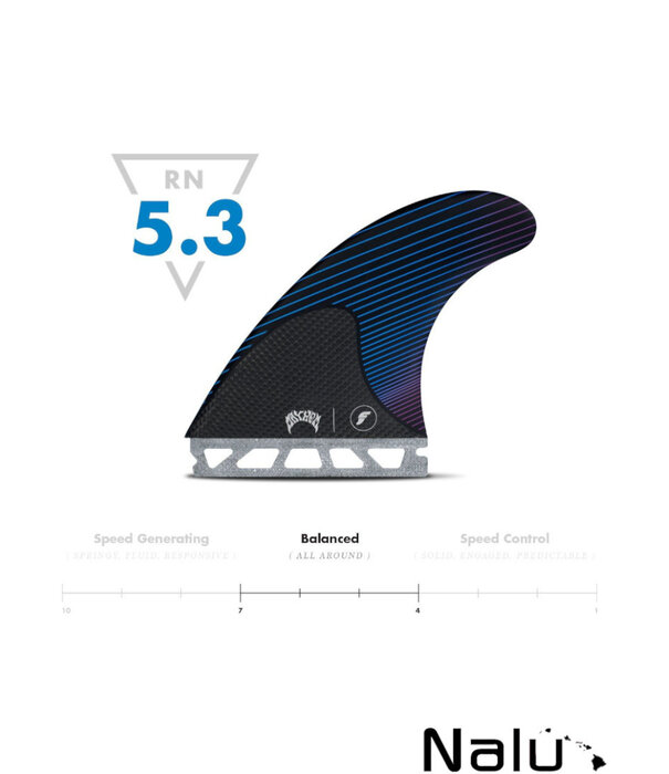 Futures Fins Futures Large Mayhem Lost RTM Hex Blue / Violet Signature Fins