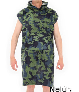 FCS Junior Towel Poncho Army