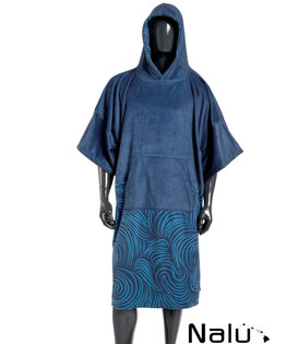 MADNESS Change Robe Poncho Unisize Navy Swirl