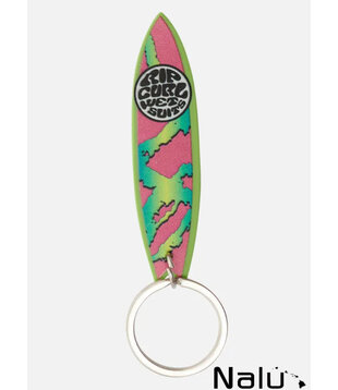 Rip Curl Surfboard Keyring Green Pink White