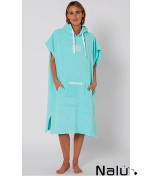 Ocean & Earth Hooded Poncho Mint