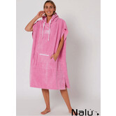 Ocean & Earth Hooded Poncho Pink