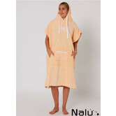 Ocean & Earth Hooded Poncho Peach