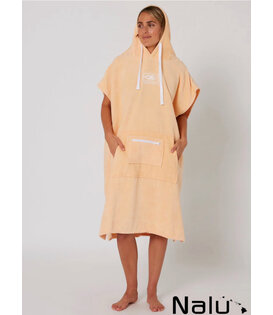 Ocean & Earth Hooded Poncho Peach