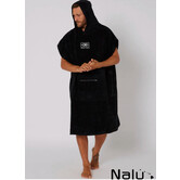 Ocean & Earth Hooded Poncho Black